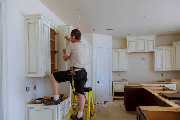 Kitchen island installation in Montgomeryville by JMT Kitchen Cabinet